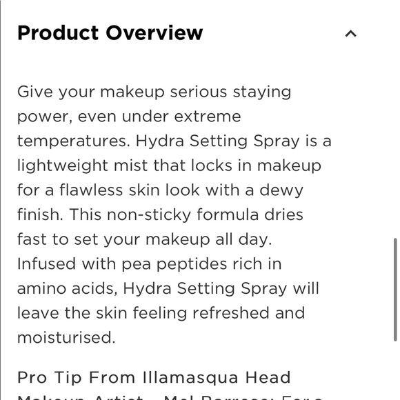 🆕ILLAMASQUA HYDRA SETTING SPRAY - Picture 2 of 9